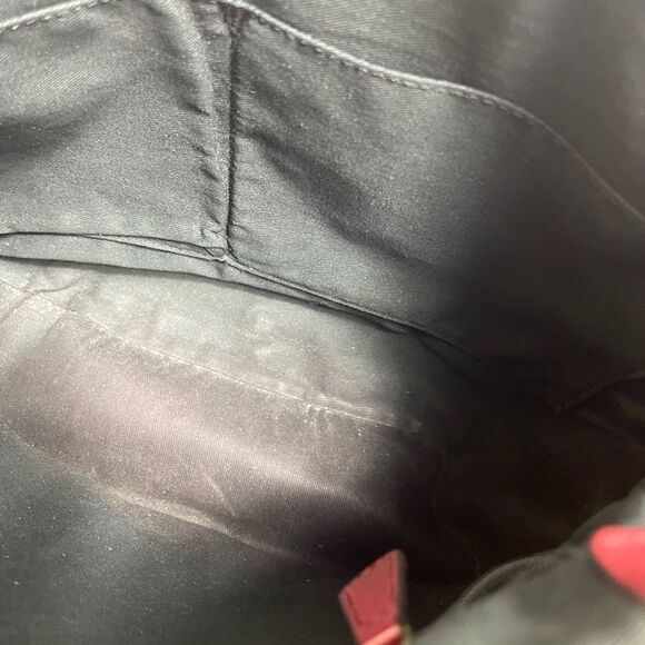 Fossil leather cranberry red messenger bag distressed cow hide leather f… - Picture 8 of 9